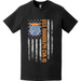 USS Randolph (CVA-15) Patriotic Ship's Crest Logo American Flag T-Shirt Tactically Acquired   