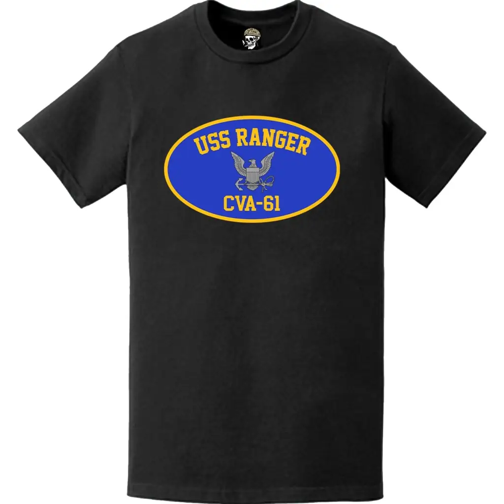 USS Ranger (CVA-61) Aircraft Carrier T-Shirt Tactically Acquired   