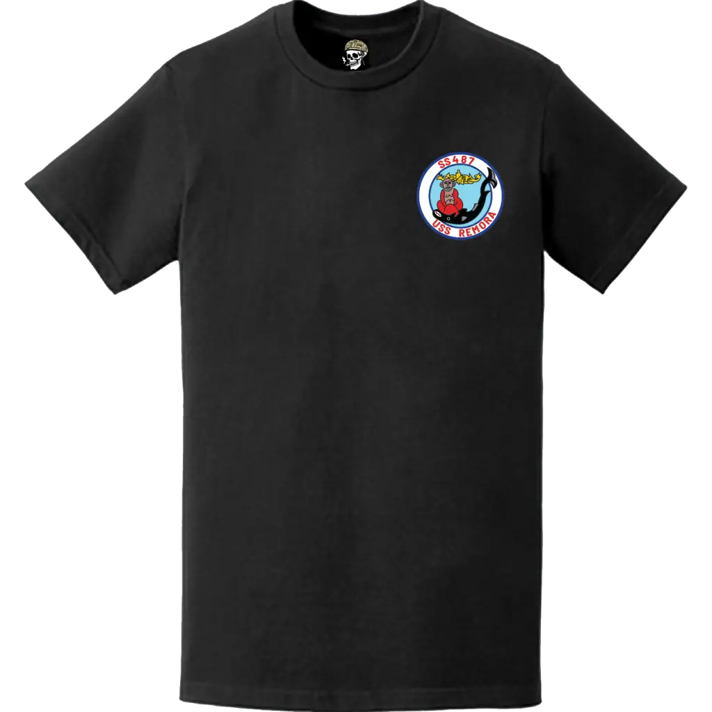 USS Remora (SS-487) Submarine Left Chest Logo Emblem T-Shirt Tactically Acquired   