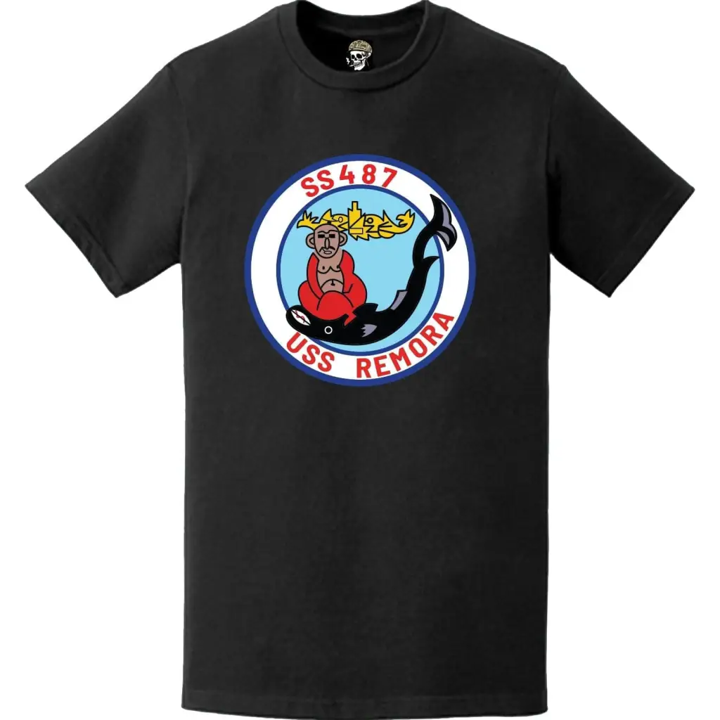 USS Remora (SS-487) Submarine Logo Emblem Crest T-Shirt Tactically Acquired   