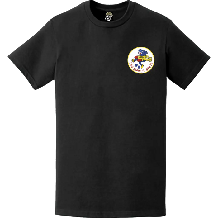 USS Runner (SS-476) Submarine Left Chest Logo Emblem T-Shirt Tactically Acquired   