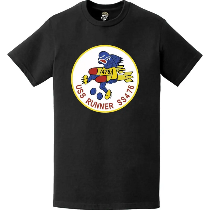 USS Runner (SS-476) Submarine Logo Emblem Crest T-Shirt