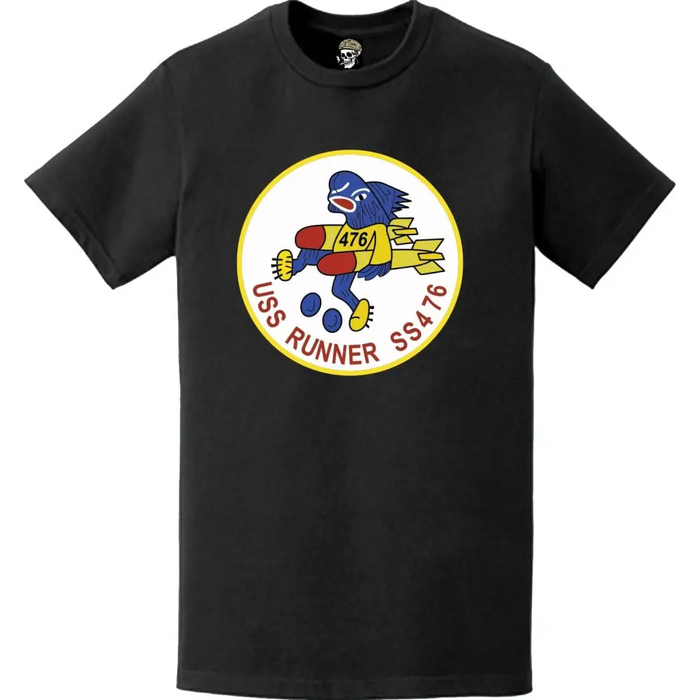 USS Runner (SS-476) Submarine Logo Emblem Crest T-Shirt Tactically Acquired   