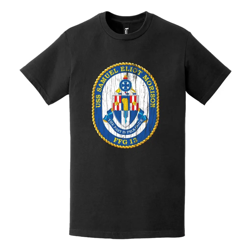 USS Samuel Eliot Morison (FFG-13) Logo Distressed T-Shirt