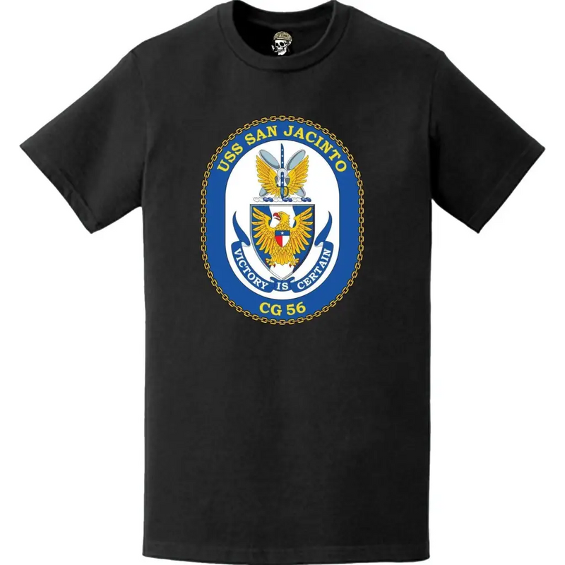USS San Jacinto (CG-56) Ship's Crest Logo T-Shirt
