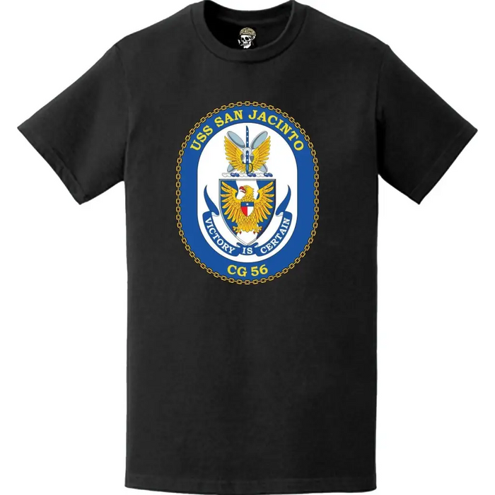 USS San Jacinto (CG-56) Ship's Crest Logo T-Shirt Tactically Acquired   