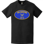 USS Saratoga (CV-3) Aircraft Carrier T-Shirt Tactically Acquired   