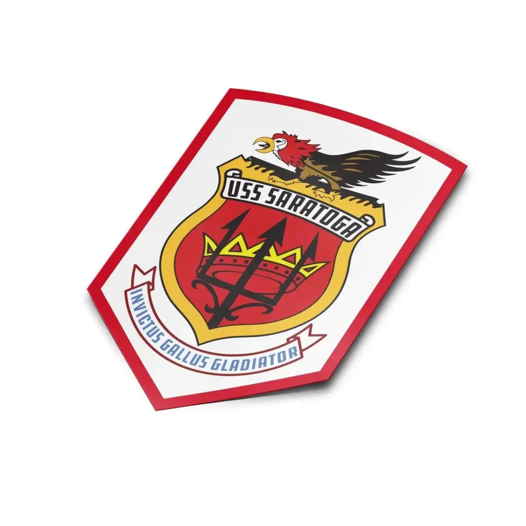 USS Saratoga (CVA-60) Die-Cut Vinyl Sticker Decal Tactically Acquired   