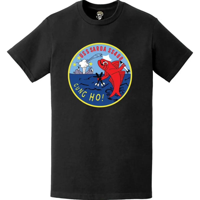 USS Sarda (SS-488) Submarine Logo Emblem Crest T-Shirt