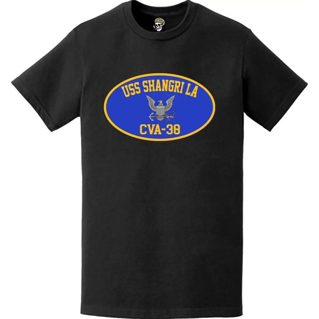 USS Shangri-La (CVA-38) Aircraft Carrier T-Shirt Tactically Acquired   