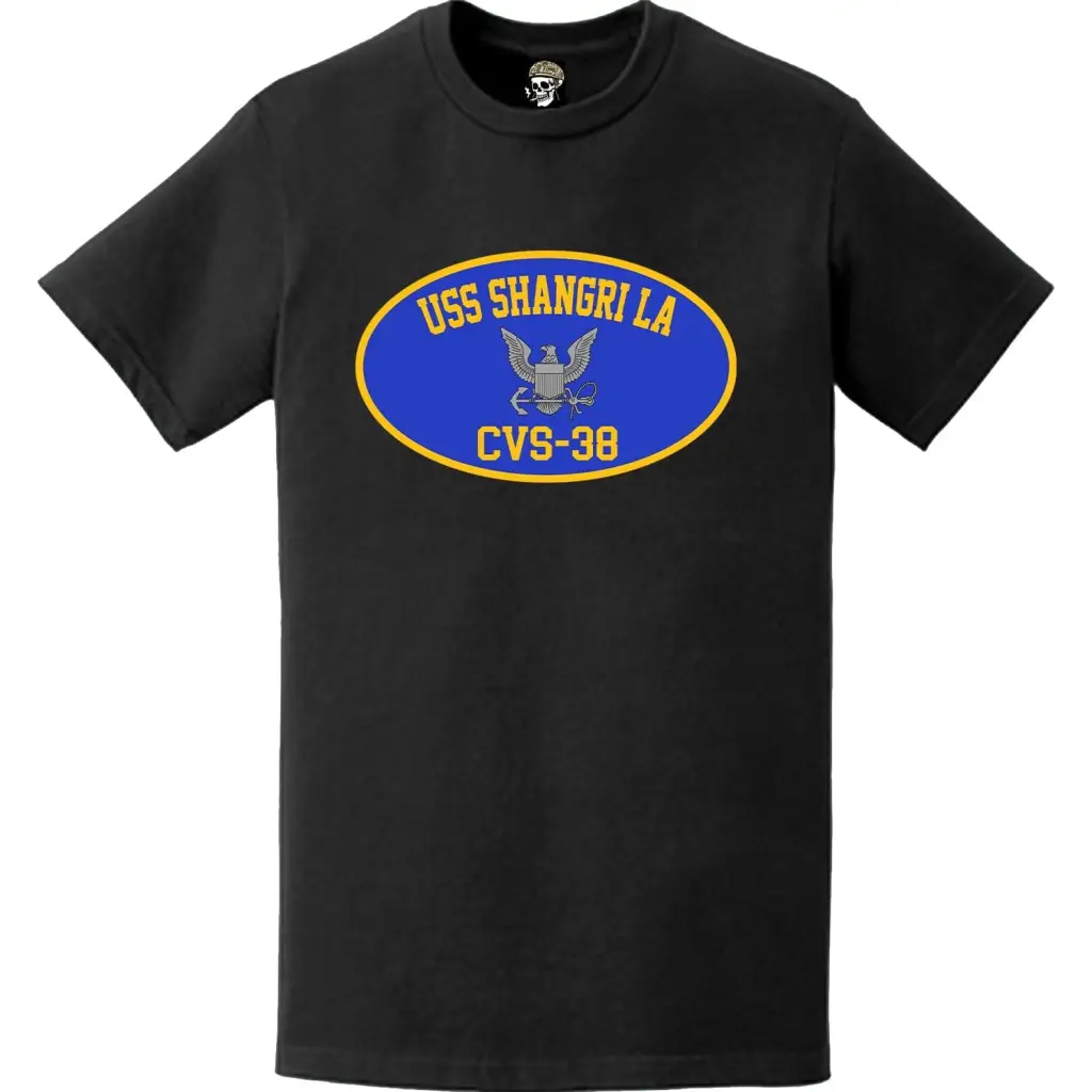 USS Shangri-La (CVS-38) Aircraft Carrier T-Shirt Tactically Acquired   