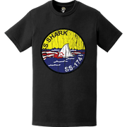 Distressed USS Shark (SS-174) Submarine Logo Emblem T-Shirt Tactically Acquired   