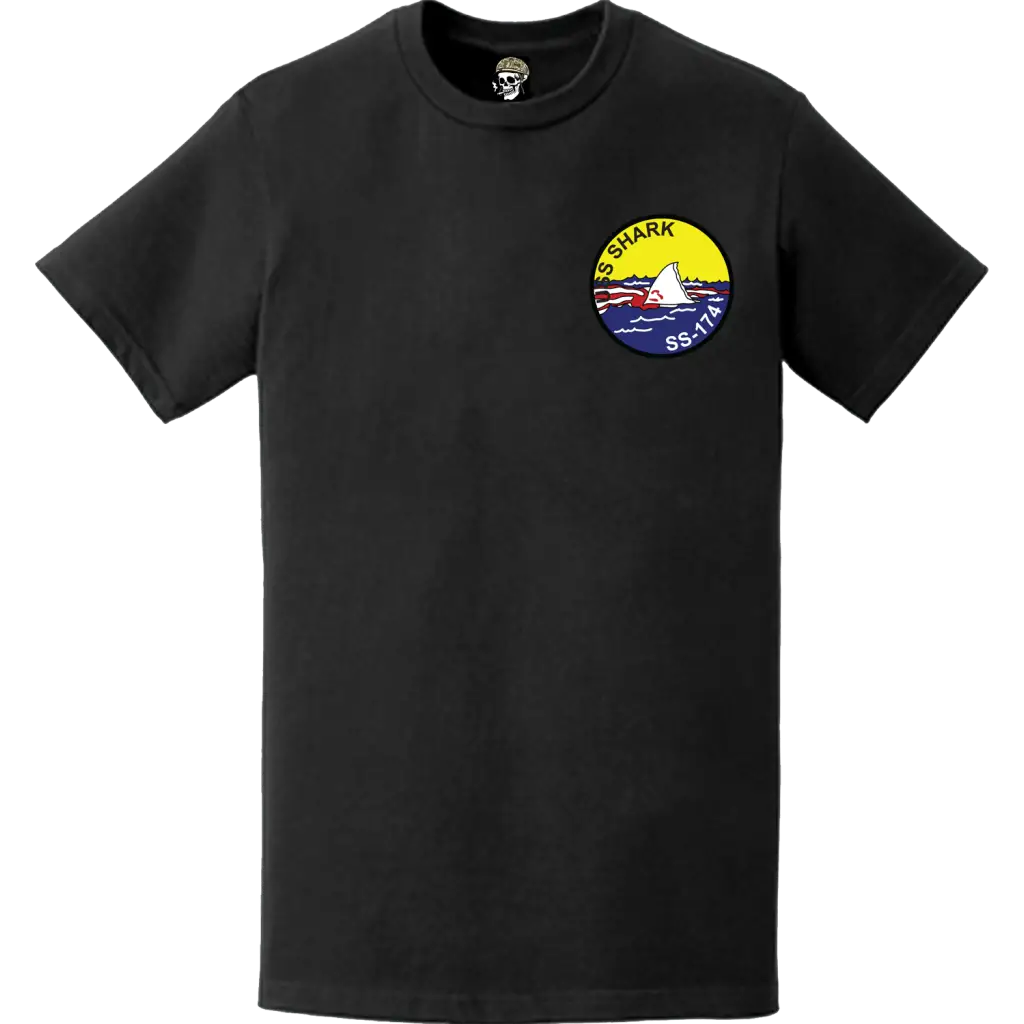 USS Shark (SS-174) Submarine Left Chest Logo T-Shirt Tactically Acquired   