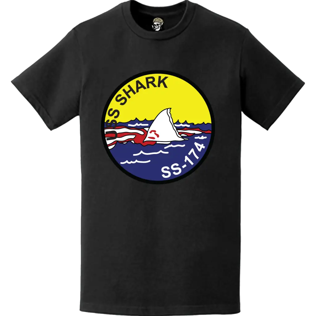 USS Shark (SS-174) Submarine Logo Emblem T-Shirt Tactically Acquired   