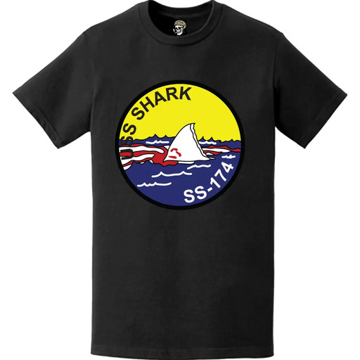 USS Shark (SS-174) Submarine Logo Emblem T-Shirt Tactically Acquired   