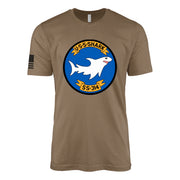 USS Shark (SS-314) Balao-Class Submarine T-Shirt - Woodland Brown