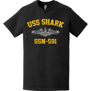 USS Shark (SSN-591) Submarine T-Shirt Tactically Acquired   