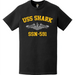 USS Shark (SSN-591) Submarine T-Shirt Tactically Acquired   