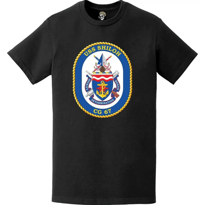 USS Shiloh (CG-67) Ship's Crest Logo T-Shirt