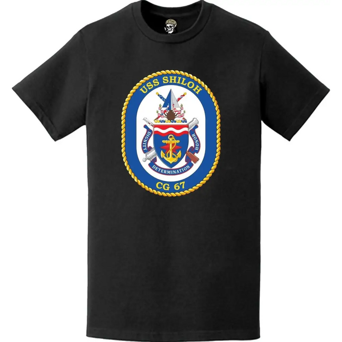 USS Shiloh (CG-67) Ship's Crest Logo T-Shirt Tactically Acquired   