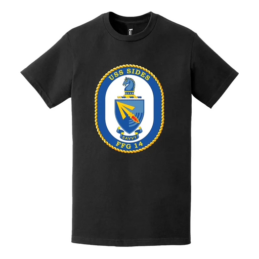 USS Sides (FFG-14) Logo Emblem T-Shirt Tactically Acquired   