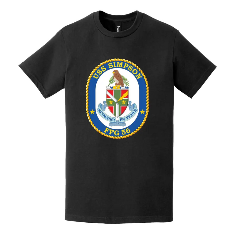 USS Simpson (FFG-56) Logo Emblem T-Shirt