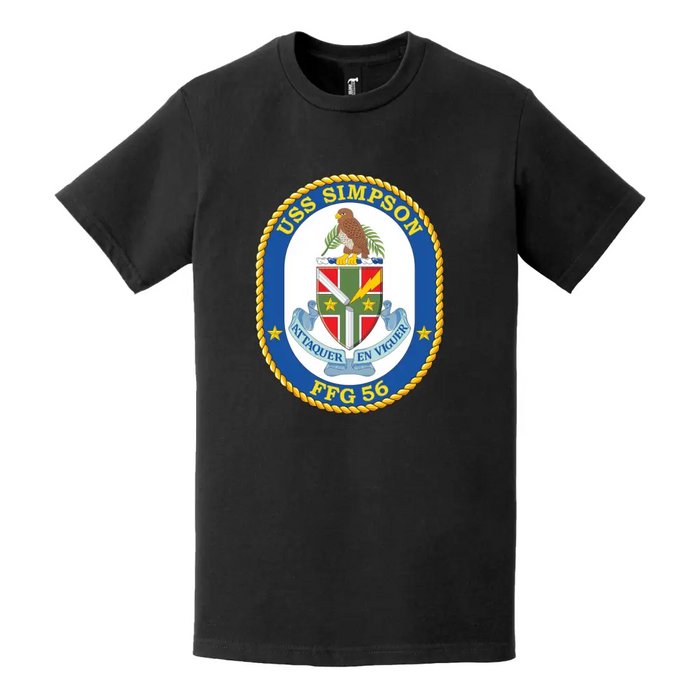 USS Simpson (FFG-56) Logo Emblem T-Shirt Tactically Acquired   