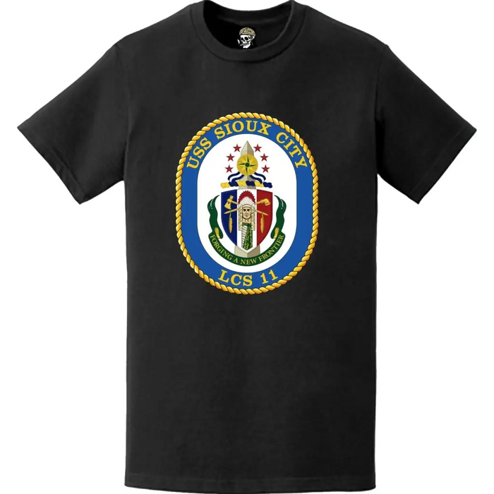 USS Sioux City (LCS-11) Ship's Crest Logo Emblem T-Shirt Tactically Acquired   