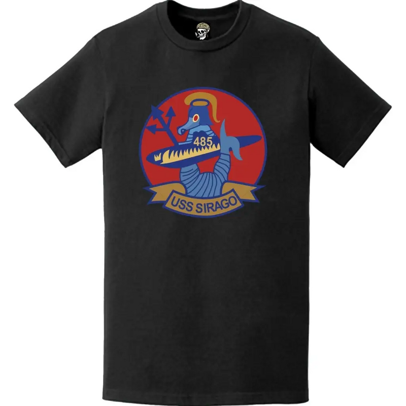USS Sirago (SS-485) Submarine Logo Emblem Crest T-Shirt