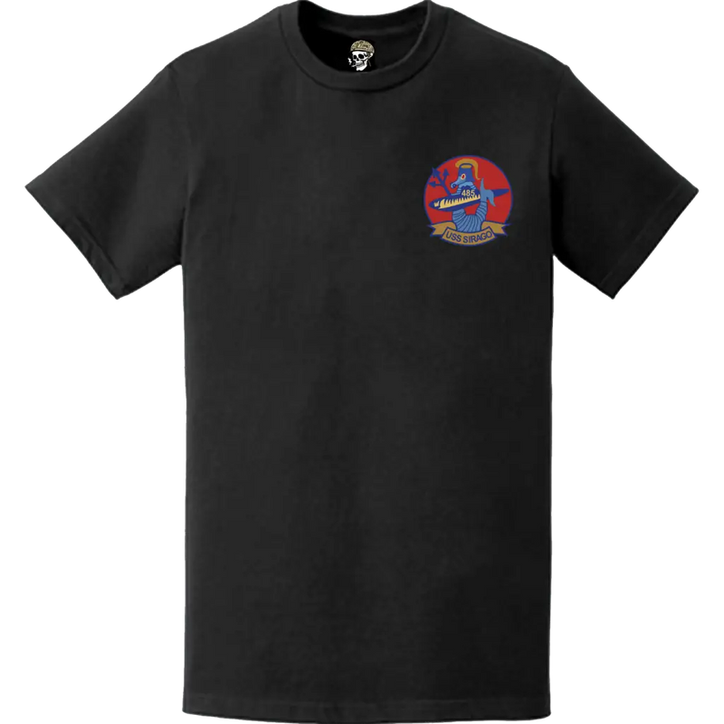 USS Sirgao (SS-485) Submarine Left Chest Logo Emblem T-Shirt