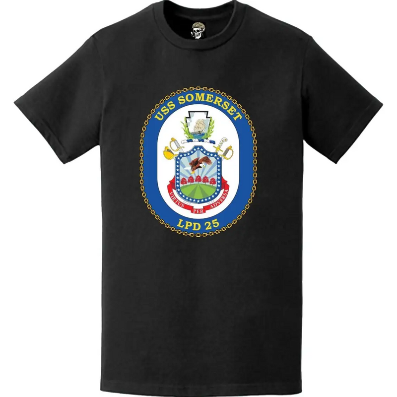 USS Somerset (LPD-25) Ship's Crest Emblem T-Shirt