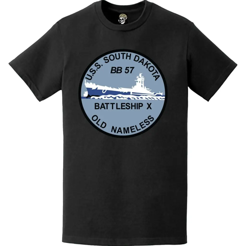 USS South Dakota (BB-57) Battleship Logo Emblem T-Shirt Tactically Acquired   