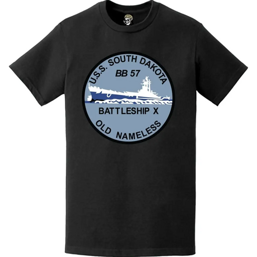 USS South Dakota (BB-57) Battleship Logo Emblem T-Shirt Tactically Acquired   
