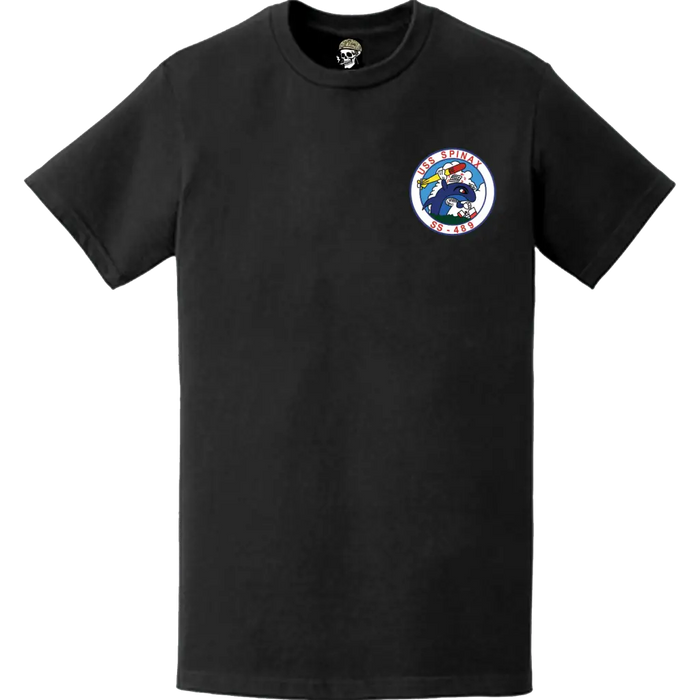 USS Spinax (SS-489) Submarine Left Chest Logo Emblem T-Shirt Tactically Acquired   