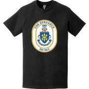 USS Spruance (DD-963) Ship's Crest Logo T-Shirt Tactically Acquired   