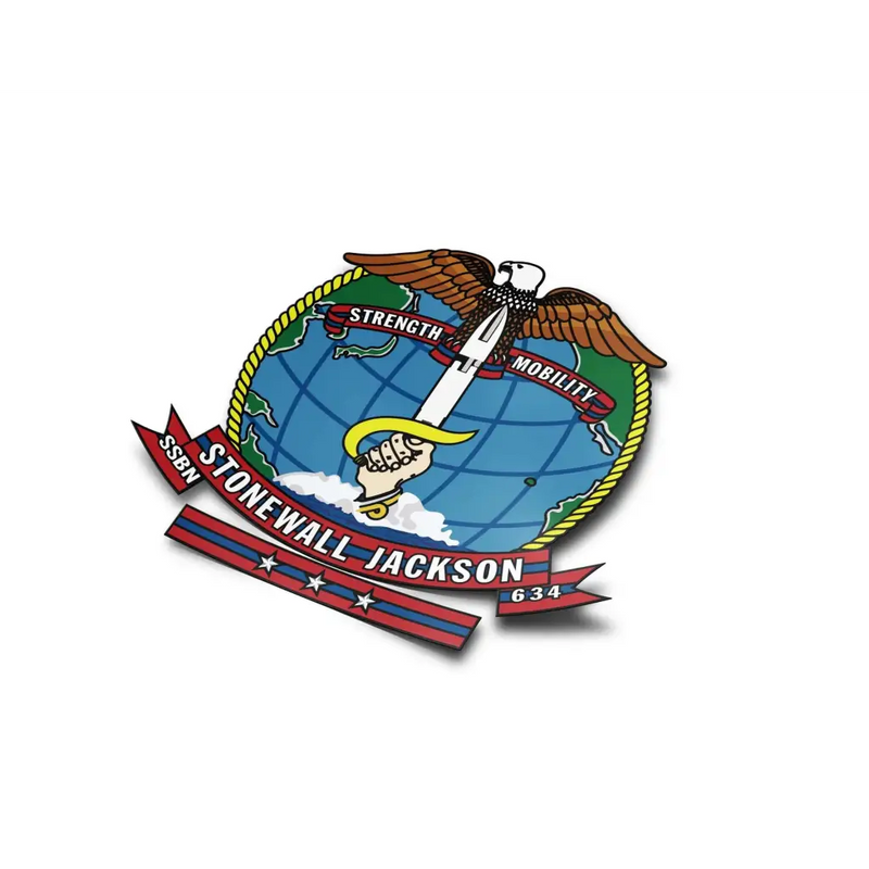 USS Stonewall Jackson (SSBN-634) Die-Cut Vinyl Sticker Decal