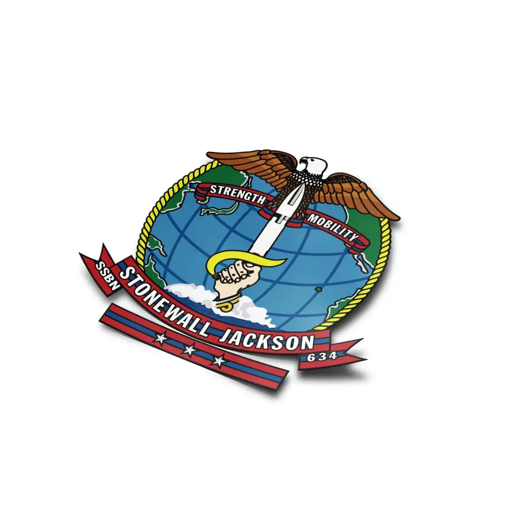 USS Stonewall Jackson (SSBN-634) Die-Cut Vinyl Sticker Decal Tactically Acquired   