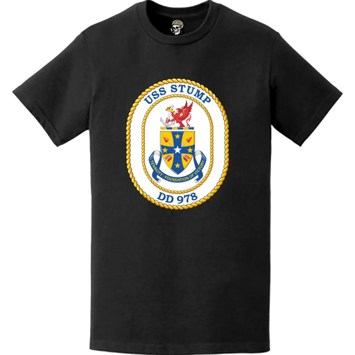 USS Stump (DD-978) Ship's Crest Logo T-Shirt Tactically Acquired   