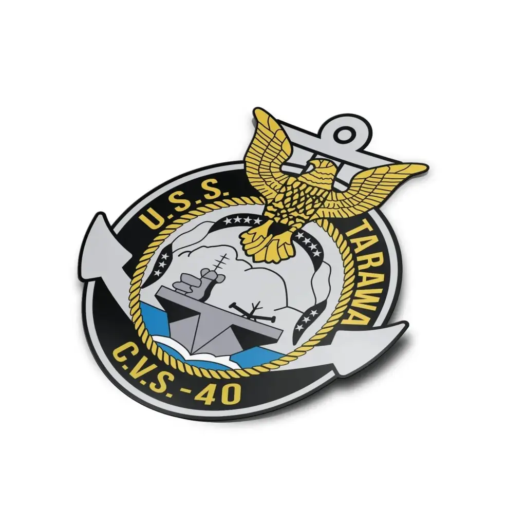 USS Tarawa (CVS-40) Die-Cut Vinyl Sticker Decal Tactically Acquired   