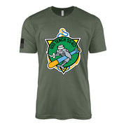 USS Tench (SS-417) Tench-Class Submarine T-Shirt - Military Green