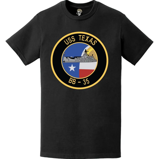 USS Texas (BB-35) Battleship Logo Emblem T-Shirt Tactically Acquired   
