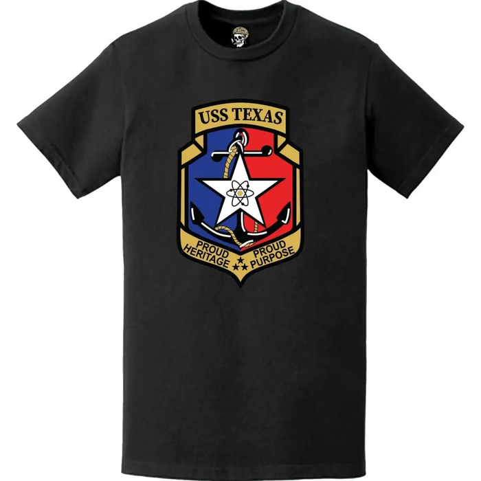 USS Texas (CGN-39) Ship's Crest Logo T-Shirt Tactically Acquired   