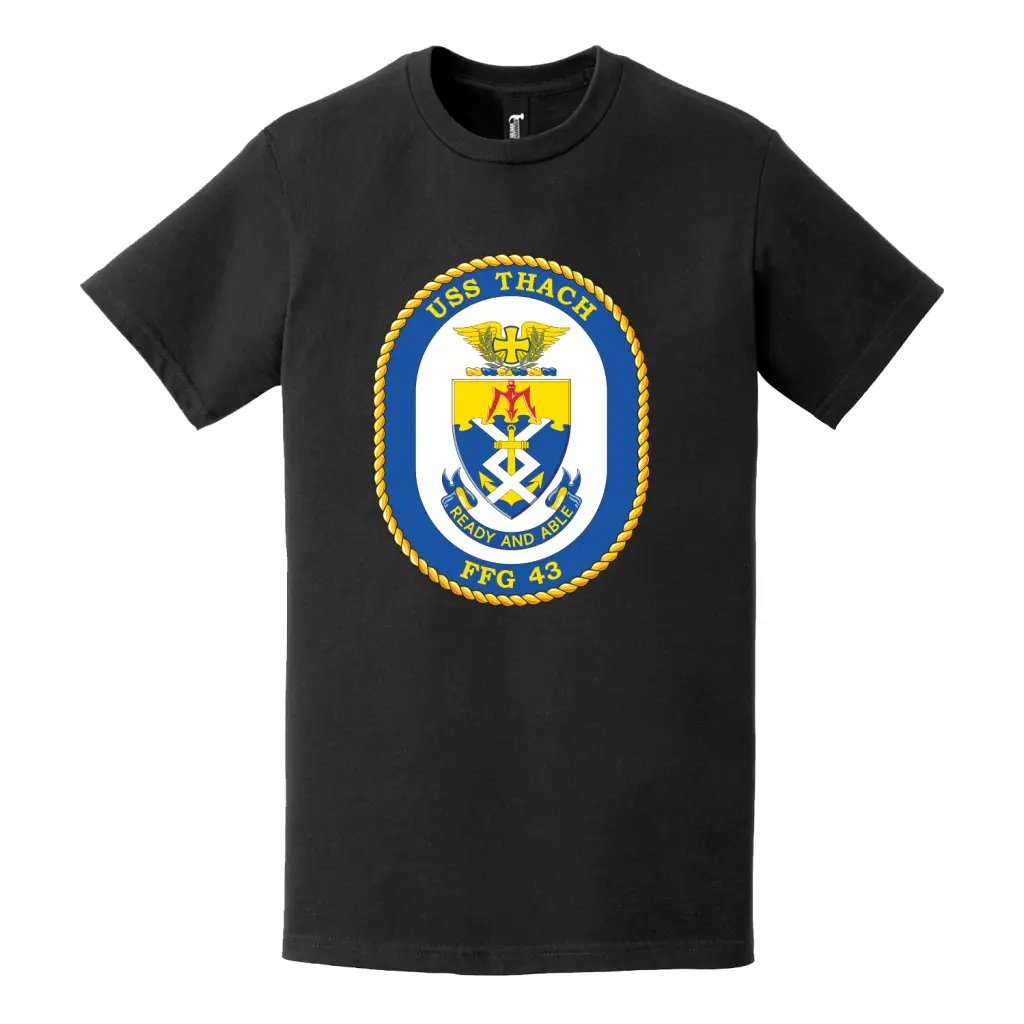 USS Thach (FFG-43) Logo Emblem T-Shirt Tactically Acquired   