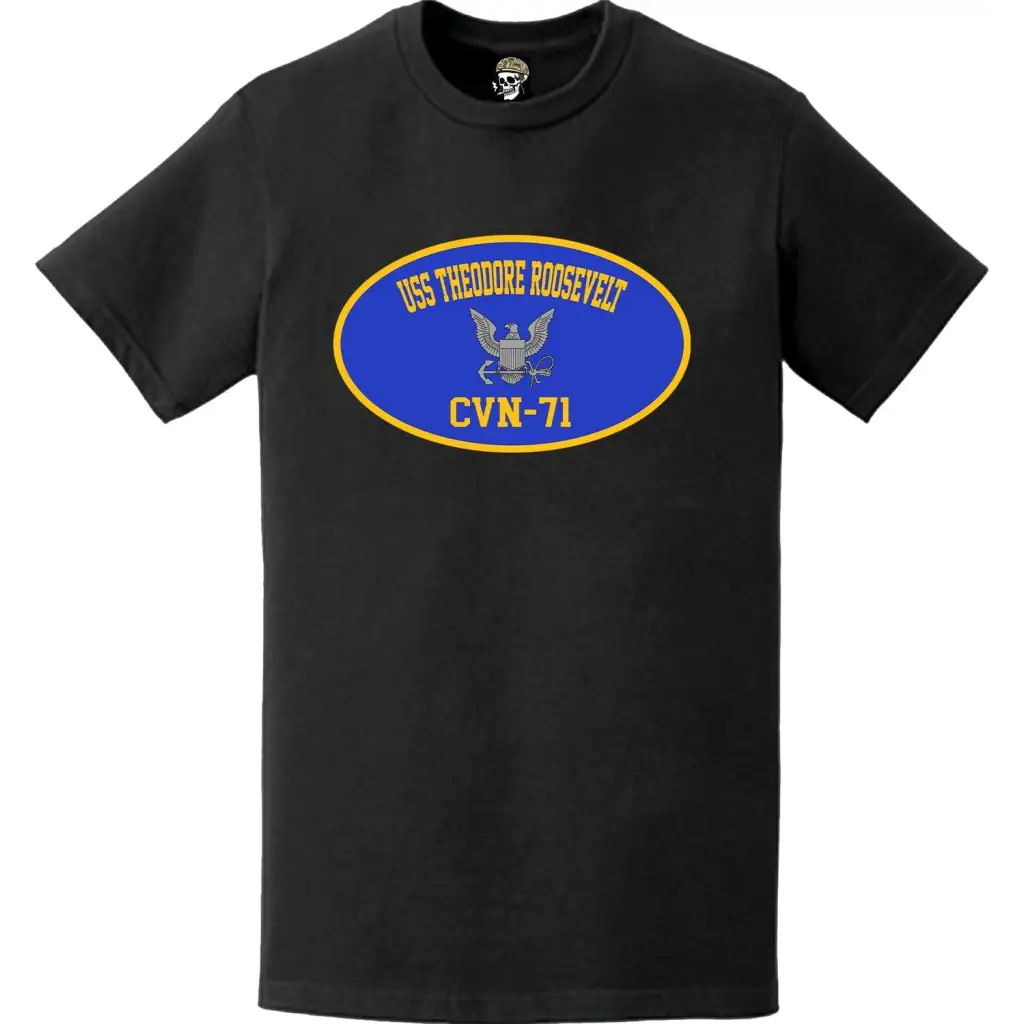 USS Theodore Roosevelt (CVN-71) Aircraft Carrier T-Shirt Tactically Acquired   
