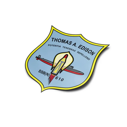 USS Thomas A. Edison (SSBN-610) Die-Cut Vinyl Sticker Decal Tactically Acquired   