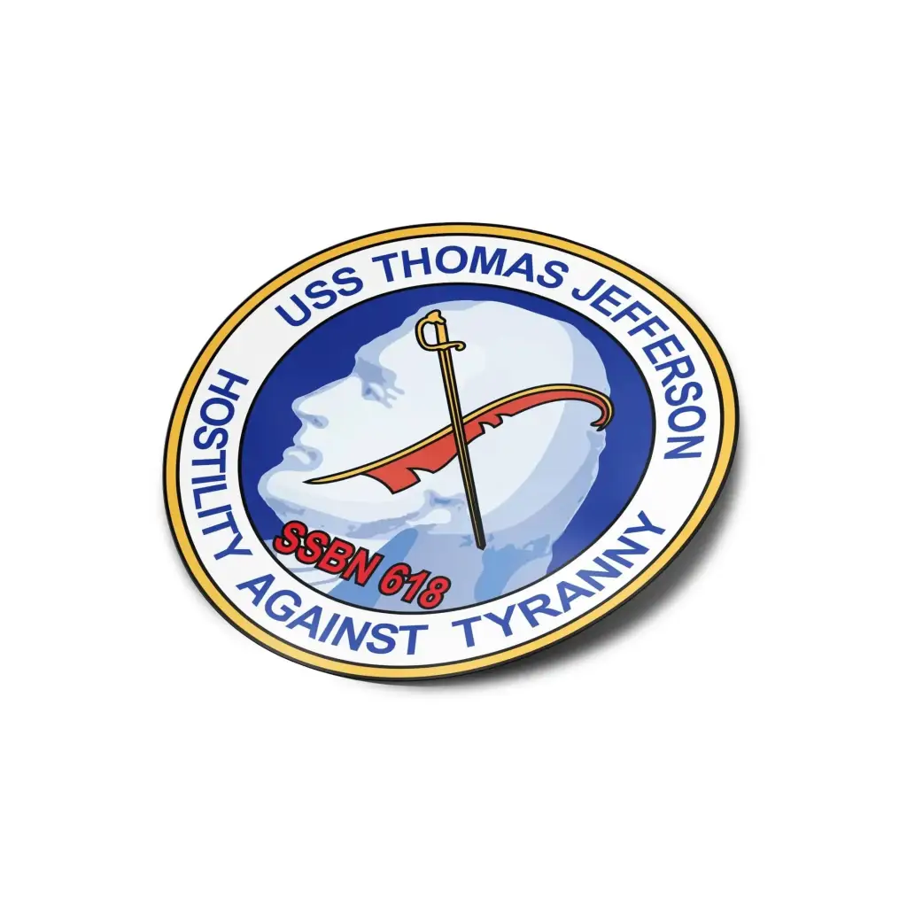 USS Thomas Jefferson (SSBN-618) Die-Cut Vinyl Sticker Decal Tactically Acquired   