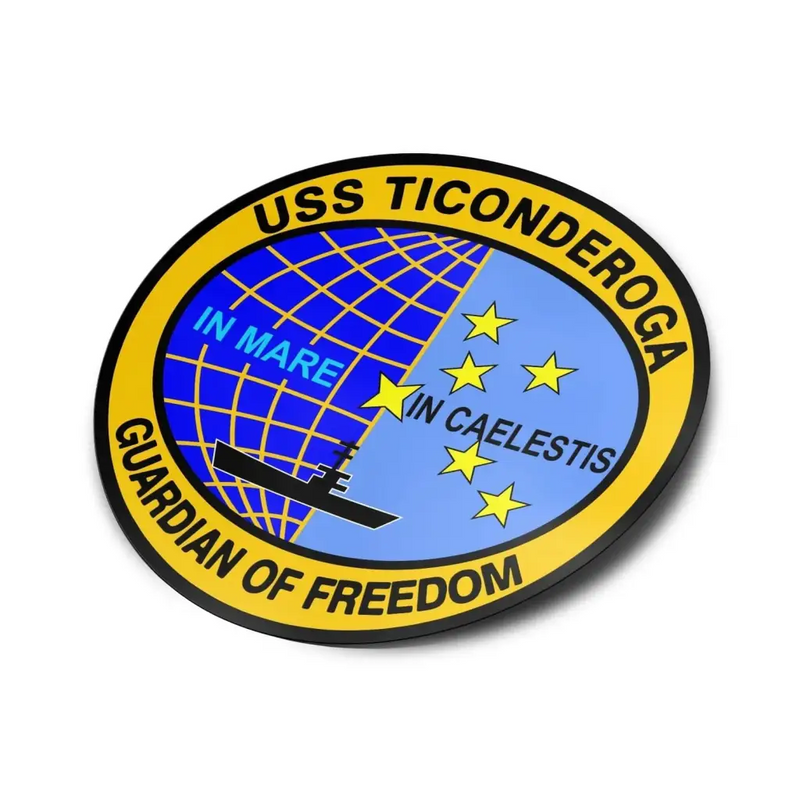 USS Ticonderoga (CV-14) Die-Cut Vinyl Sticker Decal