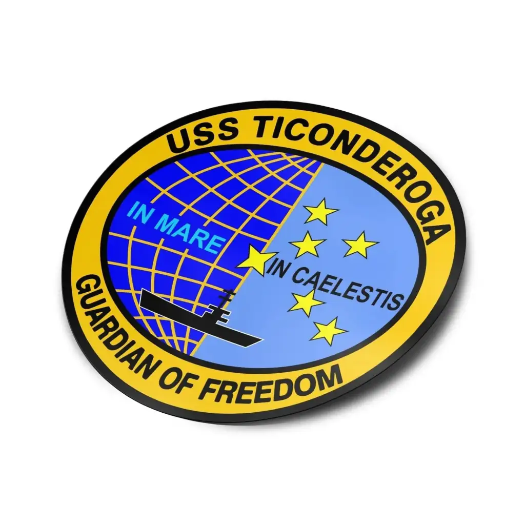 USS Ticonderoga (CV-14) Die-Cut Vinyl Sticker Decal Tactically Acquired   