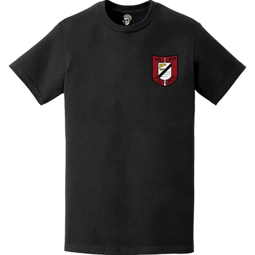 USS Tigrone (SS-419) Submarine Left Chest Logo Emblem T-Shirt Tactically Acquired   