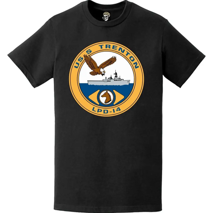 USS Trenton (LPD-14) Ship's Crest Emblem T-Shirt Tactically Acquired   